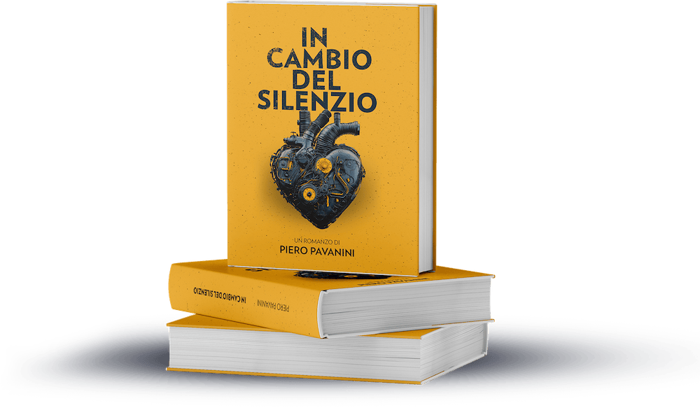 Mockup del libro 'In Cambio del Silenzio'